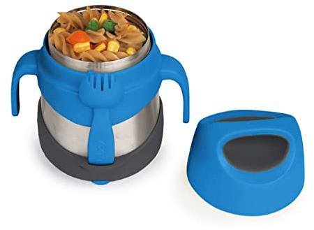 b.box Thermobehälter für Essen für Kinder | Leicht zu Öffnender Thermobehälter, Doppelwand-Edelstahl | Hält bis 7 h Kalt und 5 h Warm | 335 ml
