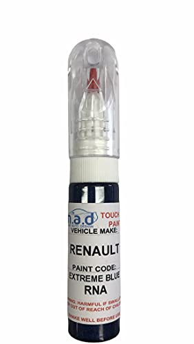 MADPAINTS, TOUCH UP CAR PAINT 20ML PEN FOR RENAULT EXTREME BLUE RNA SCRATCH CHIP REPAIR (JUST PAINT)