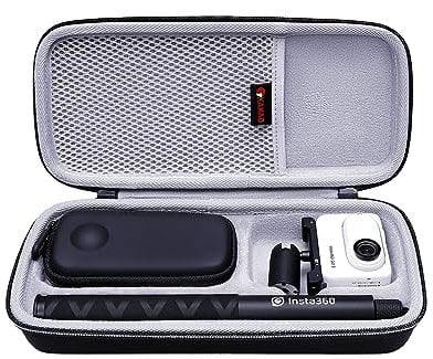 XANAD Hard Case for Insta360 X3 / GO 3S Action Camera, Compatible with Invisible Selfie Stick Tripod and Accessories