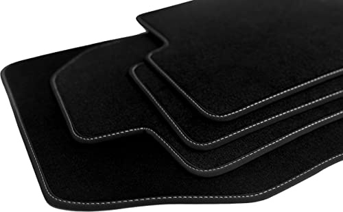 Velour Fußmatten Satz für BMW 3 E90 / E91 / E92 / E93 (2006-2013) - Premium Qualität - 4-teilig - Passgenau