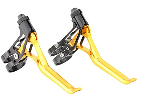 MiOYOOW 1 Paia Leve Freno Bici in Lega di Alluminio Leva della Maniglia del Freno a V Regolabile Leggero per Bici da Strada MTB BMX
