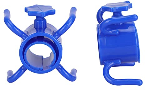 Juego de 2 Perchas para sombrillas de Playa, instalación sin Herramientas, Altura Ajustable, Gancho plástico para sombrillas para Sombreros y Gafas de Sol Azul