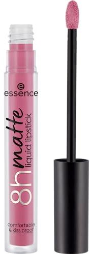 essence 8h matte liquid lipstick, Nr. 05, Pink, langanhaltend, mattierend, schnelltrocknend, matt, vegan, wasserfest, ölfrei, ohne Alkohol, 3er Pack (3x2.5ml)