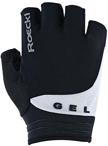 Roeckl Sports Fahrradhandschuh ITAMOS 2, High Performance Handschuh, Schwarz/Weiß 8