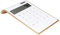 Calculatrice Calculatrice en Plastique Portable 10 Chiffres Calculatrice Ultra Mince Calculatrice D'énergie Solaire pour Bureau À Domicile Affichage LCD d'affaires (Blanc)