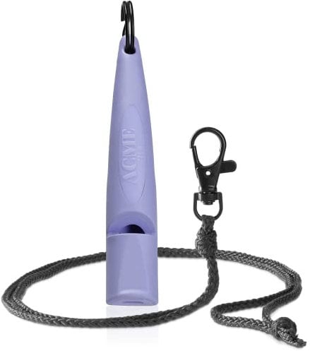 ACME Hundepfeife No. 210,5 (Update 2023) mit GRATIS Pfeifenband in matt-schwarz | Alpha | Ideal für den Rückruf | Große Reichweite | Frequenzstandardisiert (Violet)