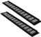 Rejilla de ventilación interna de aleación de aluminio de 80 mm x 600 mm, rejilla de ventilación interna de color negro, accesorio de armario de cocina (2 piezas)
