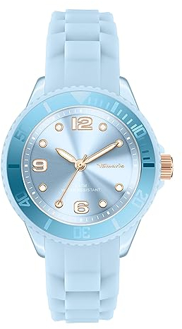 Tamaris Damen Analog Quarz Uhr mit Silikon Armband TT-0124-PQ