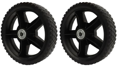 20, 3 cm Rasenmäher for Ersatzräder für Rasenmäher PP 20, 3 cm (8 Zoll), hervorragende Traktion Verhindert Reibung Hohe Stabilität 2 Stück für eine Anpassung