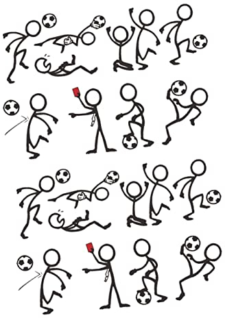 OSALADI 2 Satz aufkleber auto fliesenaufkleber sportliche Aufkleber tretende Wandaufkleber Hintergrund Fußball-Wandaufkleber kugel wandtattoos Spiel Fußball Applikationen Wandgemälde Wagen