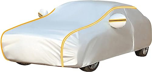 Autoabdeckung Outdoor für BMW 2er F87 M2 Coupe 2015 2016 2017 2018 2019 2020 2021 2022, Vollabdeckung Draussen Sonne Regen UV-Staub Allwetterschutz wasserdichte Autoabdeckung