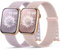 2 Stück Nylon Armband Kompatibel mit Apple Watch Armband 40mm 41mm 42mm 38mm 46mm 45mm 44mm 49mm Gewebtes Klettverschluss Sport Loop Armbänder für iWatch SE Ultra Series 10 9 8 7 6 5 4 3 2 1