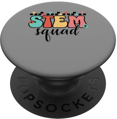 STEM Squad Science Technology Engineering Mathematiklehrer PopSockets mit austauschbarem PopGrip