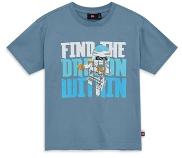 Lego NINJAGO - LWTAFFY 114 - T-Shirt S/S - Dusty Blue - 116