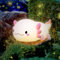 MUMUQ Axolotl Nachtlicht Kinder, Stilllicht Nachtlicht Baby Silikon Axolotl Lampe, 20 Minuten Dimmbar Nachttischlampe, Wiederaufladbares Salamander Nachttischlampe Kinder, Lustige Dekoration