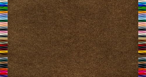 StoffBook BRAUNMELANGE PREMIUM FILZSTOFF 4MM EDLE OPTIK WIE WOLLFILZ BASTELFILZ 100CM BREITE, E383