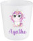 Gobelet Enfant Personnalisé Licorne Kawaii – Gobelet Incassable 230ml Sans BPA – Tasse Prénom Fille École ou Crèche – Cadeau Rentrée Scolaire Licorne
