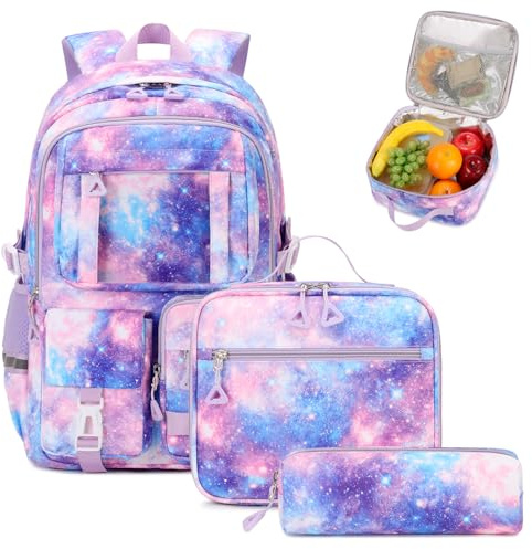 PIG PIG GIRL Kids Backpack for Girls - School Bags for Middle School Students - Book Bag for Elementary Primary School