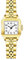 VXFAIZY Quadratische Zarte Damenuhr Mit Arabischen Ziffern Leicht Zu Lesen KostÜM-Uhr FÜR Damen (Gold-White)