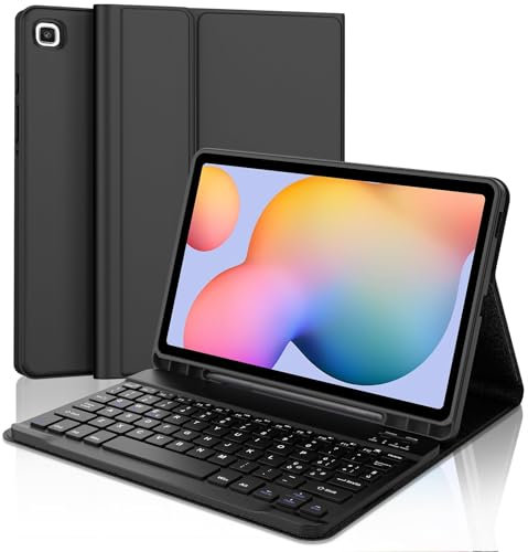 WINCHKING Tastiera per Samsung Galaxy Tab S6 Lite 2024/2022/2020 10.4'', Layout Italiano, Custodia con tastiera Bluetooth magnetica rimovibile per sumsung S6 Lite(SM-P610/P615/P613/P619), Nero