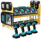 JYiuog Soporte de pared para herramientas de pared para cargador Makita DC18SF DC18RC, baterías de 18 V/14,4 V y taladro de impacto, portaherramientas para taller y garaje, organización de estantería