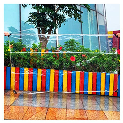 VagxTbs Transparente PVC Plane Reißfestigkeit Regensichere Plane Benutzt für Zelt, Terrasse, Wintergarten Plane, 0,3 Mm, 15 Spezifikationen(0.8x1.5m)