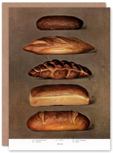 Artery8 Grocers Encyclopedia Art Card Baked Bread Loaves