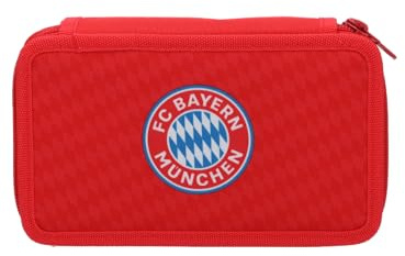 FC Bayern München I Federmäppchen I Schulmäppchen I Federmappe I groß I Kinder I Rot