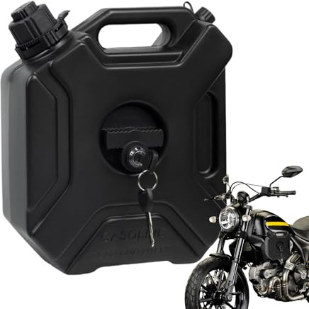 Car Oil Tanks, 1.3 Gallonen Tragbarer Öl Flüssigkeit Transfer Tank, Auslaufsichere Fahrzeugzubehoer fuer Outdoor Wasserfahrer SUV Motorrad Landwirtschaft Rasenmaeher Stromausfall