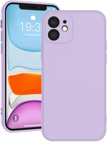 Qasyfanc Soft Silicone Case for iPhone 11 6.1-Inch, Grass Violet | Full Camera Protection, Anti-Scratch Microfiber Lining, Slim Soft Touch Shockproof Cover