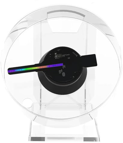 Mini projecteur Hologramme 3D HD avec Ventilateur, Lecteur LED, Support Image et vidéo, for boutiques, Bars, fêtes publicités