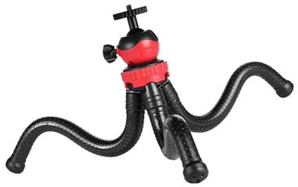Large Flexible Flexible Tripod with 360 Degree Rotation for DSLR Smartphone and Live Streaming DSLR Tripod with Phone Holder