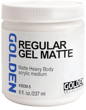 Pro-Art Mediums Golden Regular Matte Gel Medium-8 oz