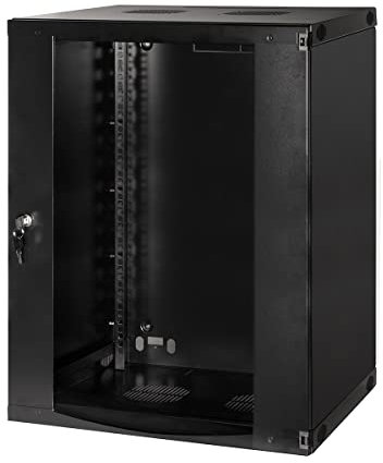 LogiLink Professional W15F64B Einteilig Wandgehäuse, 19 Zoll Schwarz