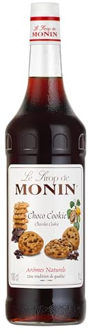 MONIN Sirup Choco Cookie 1,0 l | Intensiver Choco Cookie Geschmack für Kaffee, Frappés, Milchshakes und Dessertkreationen - vielseitig