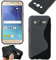 ebestStar - kompatibel mit Samsung Galaxy J5 Hülle SM-J500F (2015) Flex Silikongel Handyhülle, Klar TPU Schutzhülle, S-line, Schwarz