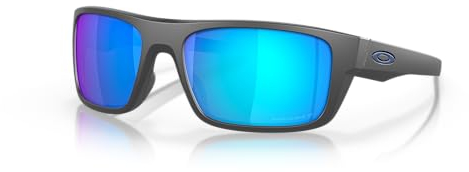 OAKLEY Herren Sonnenbrille Drop Point 936706, Grau (Matte Dark Grey/Prizmsapphirepolarized), 61