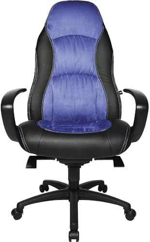 TOPSTAR | Drehsessel | Kunstleder/Mikrofaser | schwarz/blau