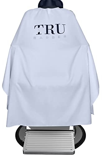 TRU BARBER Unisex Barber Cape Silicone collar (1er Pack)