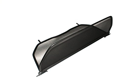 GermanTuningParts Windschott für VW Golf 3+4 (1993-2002) - Klappbar - mit Schnellverschluss - Schwarz | Windabweiser | Windblocker | Wind deflector