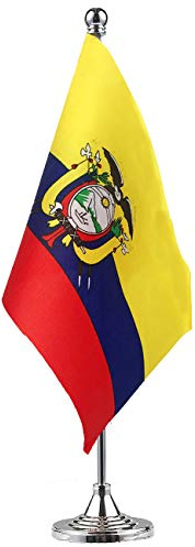 Ecuador-Flagge, Tischflagge, Schreibtischflagge, Büroflagge, Banner, Festival-Events, Feiern, Bürodekoration, Schreibtisch, Heimdekoration