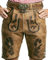 SYMPHONIE WESTERWALD Bayerische Herren Trachten Lederhose mit Trachtengürtel + Hosenträger, speckig, antik Look, braun, Gr. 56