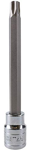 T45 3/8 Drive Extra Long 110mm Tamperproof Tamper Torx Star Security Bit Socket