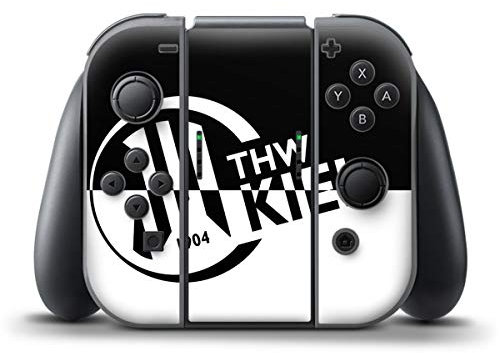 DeinDesign Skin kompatibel mit Nintendo Switch Controller Folie Sticker Handball THW Kiel Fanartikel