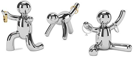 Umbra Buddy Ringhalter, 3er-Set, Chrom, einheitsgröße