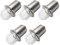 Ruiandsion Upgrade LED Taschenlampen P13.5S Sockel Weiß LED Lampen 6V Ersatz für Scheinwerfer Taschenlampen-Taschenlampen, unpolar (5er Pack)