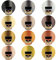 Maya Gold 12er Farbset - Glamorous Moments - Metallic Metall-Glanz, Effekt-Farbe Bastel-Farbe, Deko-Farbe metallisch glänzend, 12 x 45 ml