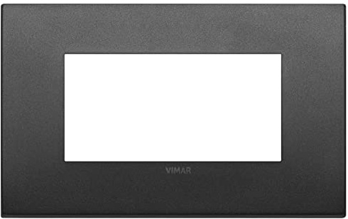 Vimar 19954.01 Placca Arké fit 4 moduli, metallo, grafite matt