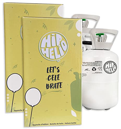 Pack 2 botellas de helio 0,42m3 Hiphelio (sin globos)