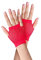 Guantes cortos de rejilla, 1 Pares Amarillo guantes de malla sin dedos de nailon perforado, guantes de fiesta de noche de ópera elásticos elegantes Retro Funky